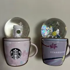 SAKURA 2020 スターバックス スノーグローブ ＆ マグ 89ml✖️２