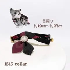 メルモママ、襟付き首輪(ブラック②ローズ)わんちゃん猫ちゃん用 黒②(ローズ)わんちゃん猫ちゃん用襟つき首輪 - メルカリ
