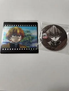 鬼滅の刃　ufotableダイニング お楽しみくじ フィルム風 缶バッジ　善逸