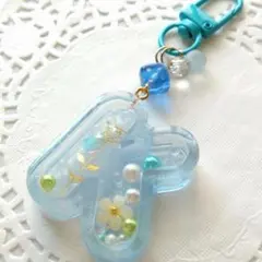 シャカシャカ イニシャルキーホルダー 大【Ｋ】