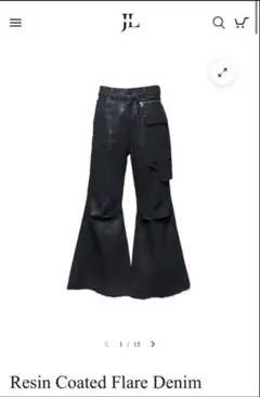 Jentlouis Resin Coated Flare Denim 本日発送 - メルカリ