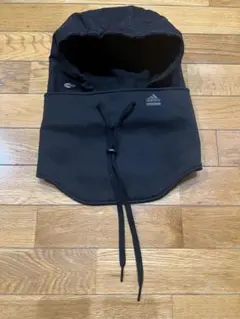 adidas CLIMAPROOF フード付きネックウォーマー　ブラック　フリー