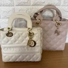 キルティングショルダーバッグ2点