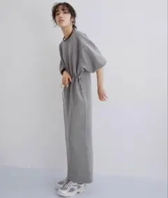 ADAM ET ROPE 7分袖ワンピース