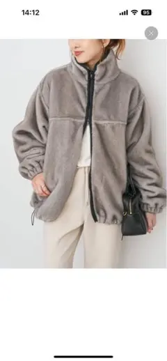 【AMERICANA(アメリカーナ)】 フリース フーディー 完売品 グレージュ AMERICANA(アメリカーナ)】 フリース フーディー 完売品 グレージュ