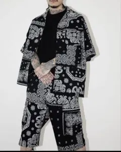MIYAGIHIDETAKA ダブルニー ショートパンツ black - メルカリ