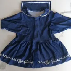 ネイビー フード付き ラッシュガード mezzo piano