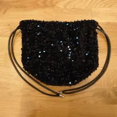 スパンコール ブラック バッグ