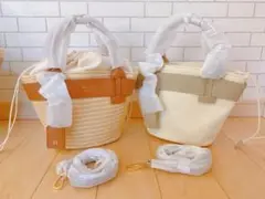 【完売品】herlipto カゴバックPalma Mini Tote Bag herlipto Palma Mini Tote Bag ハンドバッグ かごバッグ トート