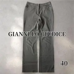 ジャンニロジュディチェ ダークグレー パンツ 40 ストレッチ オフィス