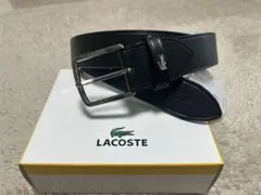 【美品】LACOSTEベルト　ブラック