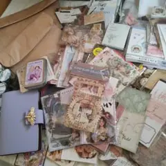 コラージュ素材　100点以上　写真のもの全て入ります