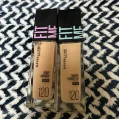 MAYBELLINE FIT ME 120 リキッドファンデーション 2本セット