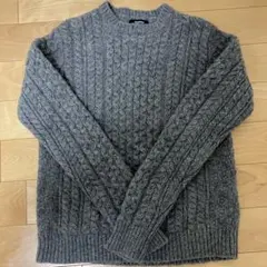 BEAMS ニット グレーS