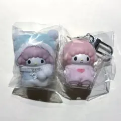 サンリオ ちびっとも むしさん 雪の精 ピアノ キーホルダー