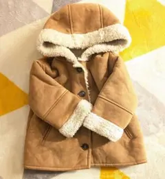 ZARA フード付きアウター 92cm ブラウン