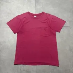 70s-80s フルーツオブザルーム 無地T ポケットT 赤 秋色 - メルカリ