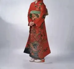 紅型 振袖フルセット髪飾り・小物付のサムネイル