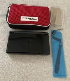 NINTENDO DS Lite ニンテンドー 任天堂 黒 赤ケース付き