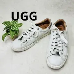 UGG MILO アグ　マイロ 白　ホワイト レザー　スニーカーのサムネイル
