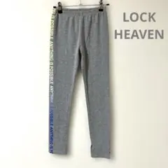 LOCK HEAVEN サイド英字プリント　スリットロングレギンスパンツ 150