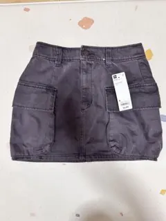 GUダークグレー カーゴミニスカート　Sサイズ　新品