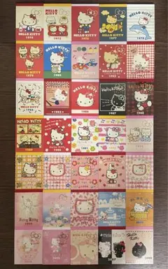 激レア！キティ35周年アニバーサリーミニメモ35種類コンプリート　サンリオおまけ 2025年最新】35周年 キティの人気アイテム - メルカリ