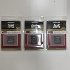 TOSHIBA SDHCカード 4GB 3枚セット