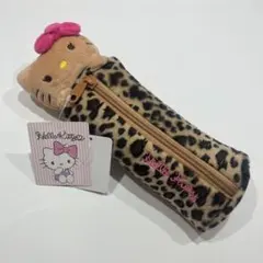 ハローキティ ヒョウ柄 ペンケース日焼けキティ　ギャルキティ 新品 ポーチ　筆箱