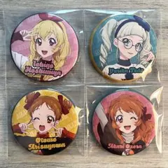 アイカツ！ ヴィレッジヴァンガード コラボ 缶バッジ 星宮いちご 4個