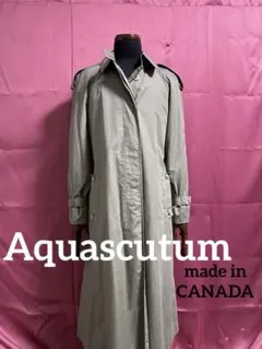 Aquascutum◇カナダ製ヴィンテージ◇シングルトレンチコートのサムネイル