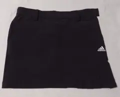 adidas 黒 プリーツスカート サイズL