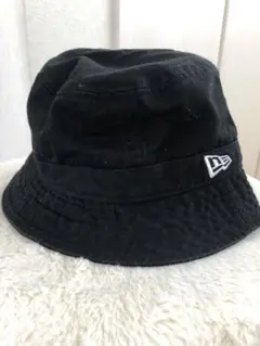NEW ERA ブラック バケットハット SMALL/MEDIUM