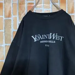 607アメリカ古着boohooブーフー黒スウェットトレーナーカレッジ古着女子男子