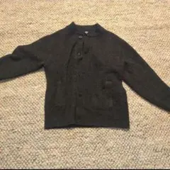 UNIQLO スフレヤーンカーディガン（長袖）グレー　Lサイズ
