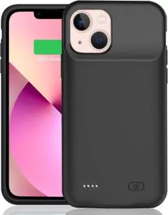 iPhone 15 対応 ケース型バッテリー 薄型 シリコン 6050mAh内蔵