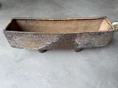陶器製 長方形 花器 フラワーベースのサムネイル