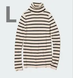 値下げ★ユニクロ★Lサイズ★エクストラファインメリノリブタートルネックセーター