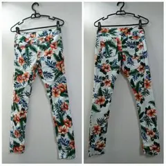 AZULbyMOUSSY/アズールマウジー/花総柄/コットンパンツ/Mサイズ