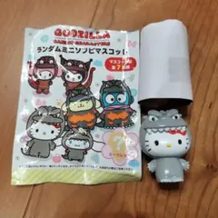 ゴジラ　サンリオキャラクターズ　ランダムミニソフビマスコット　ハローキティ