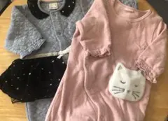 プティマイン 長袖　2wayオール　2枚セット　女の子