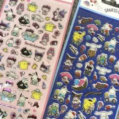サンリオ公式ライセンス クリアキラキラぷっくりシール立体 サンリオキャラクターズ