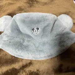 ミッキーマウス 水色 ファンキャップ 58cm