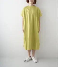 grin(グリン）エーゲ海天竺 サックワンピース　イエロー