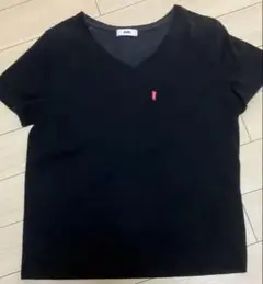 RODEO CROWNS ブラックVネックTシャツ　ロデオクラウン