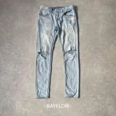 BAYFLOW/スキニーデニム/28/ライトブルー/ダメージ/細身/カジュアルのサムネイル