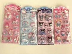 ウォーターシール　サンリオ　キティ　シナモロール　マイメロディ　クロミ　4点