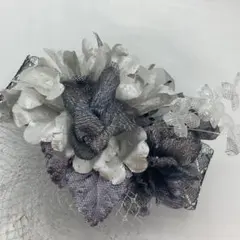 122308 成人式　お正月　卒業式　リボン　和装リボン　かんざし　花　髪飾り