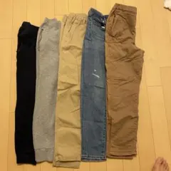 ユニクロ１６０センチ5本パンツセット