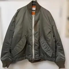 Sacai (サカイ)MA-1 ナイロンブルゾン カーキ size3